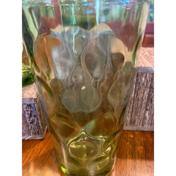 Vintage Hazel Atlas Eldorado Optic Dot Glass Tumblers. - Picture 5 of 7